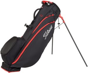 Bolsa de Golf Titleist TB22SX5-006 Players 4 Carbon Stand Bag Black/Black/Red