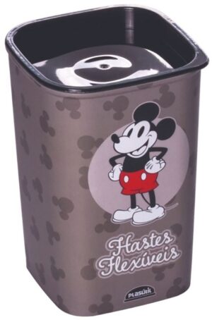 Plasútil Porta Cotonete Classic Mickey Mause - 420 ml