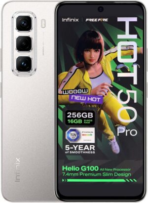 Smartphone Infinix Hot 50 Pro LTE Dual Sim 6.78" 8GB Expansível/256GB Titanium Grey