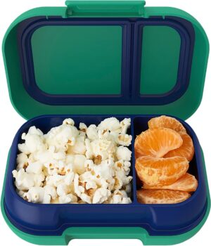 Lonchera para Escuela Bentgo Kids Snack Container - BGKDSNK-G Green/Navy