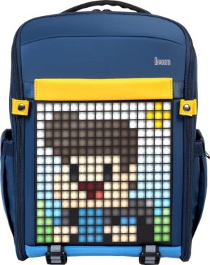 Mochila LED Pixel Art Animation Divoom Backpack-S 14" Navy Blue