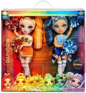 Muñecas Poppy Rowan & Skyler Bradshaw Rainbow High - 423379C3