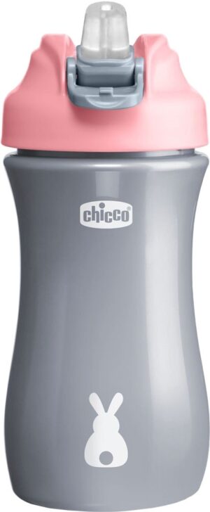 Vaso Chicco Pop-up Cup 350mL - 6920-100 Rosa/Gris
