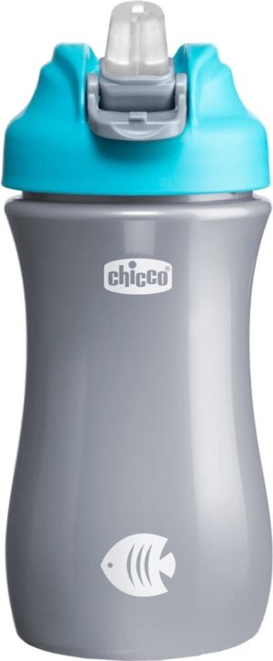 Vaso Chicco Pop-up Cup 350mL - 6920-200 Azul/Gris
