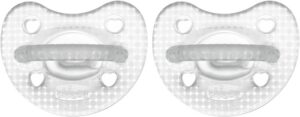 Chupete de Silicone Chicco Physio Forma Forma Crystal 2-6M - 73088-31 (2 Unidades)