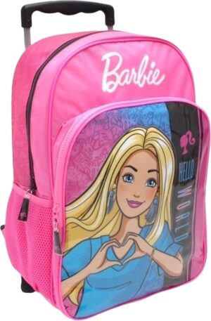 Mochila Escolar con Ruedas Barbie - 71611 (Rosa)