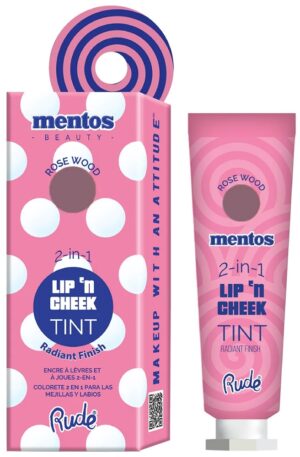 Labial + Blush Rude Mentos Lip'n Cheek 2 en 1 Rose Wood - 15mL