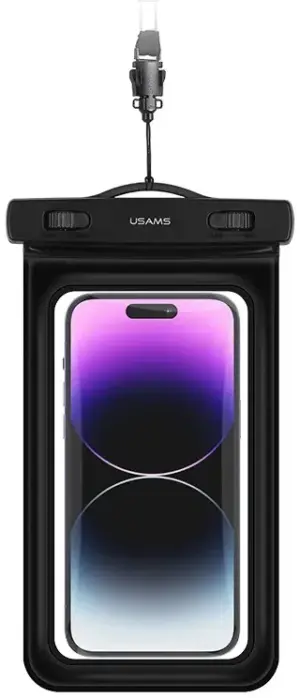 Bolsa para celular impermeable Usams US-YD011 7" - Negro