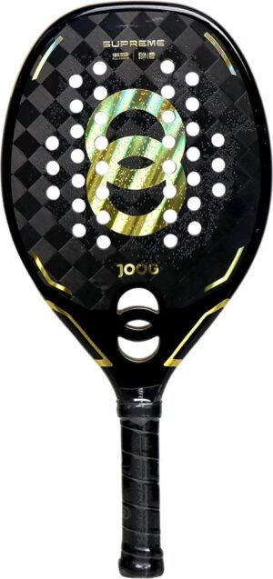 Raqueta de Beach Tennis Joog Supreme 18K Pro Full Carbon EVA Soft Negro/Dorado