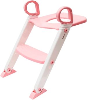 Reductor de asiento con escalera rosa Buba - 11992