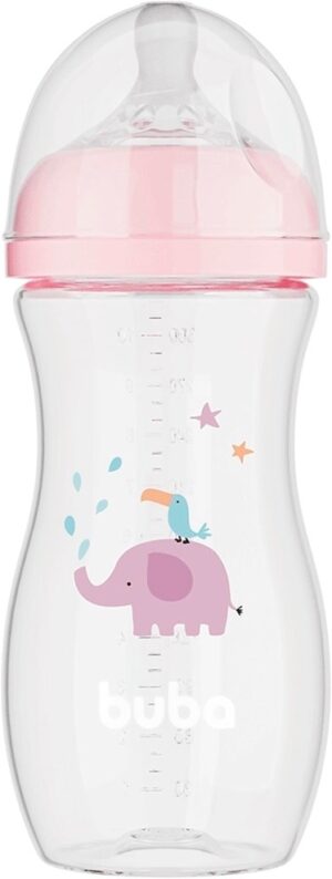 Mamadera Easy Flow elefante rosa Buba - 17251