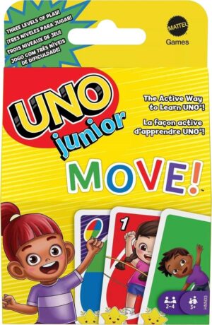 Juego de Cartas Uno Junior Move Flex Mattel - HNN03