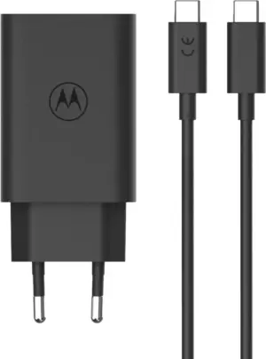 Cargador de Pared Motorola USB-C/USB-C Turbo Power 68W MC-689N (Cable USB incluido)