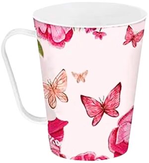 Taza Plástica Kozi Plast Mariposas 1414 - 430ml