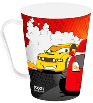 Taza Plástica Kozi Plast Autos 446C - 430ml