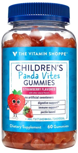 The Vitamin Shoppe Children's Panda Vites Strawberry (60 Gummies)