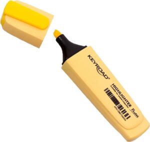 Resaltador Keyroad - KR990117 (Amarillo Pastel)