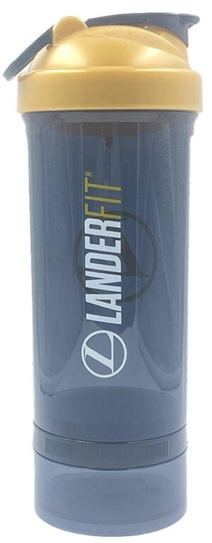 Botella Shaker Landerfit Pro 700mL - Negro