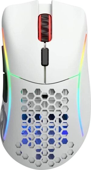 Mouse Gamer Glorious MODEL D RGB - Blanco (Inalámbrico)