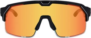 Lentes Chamelo Music Shield Matte Black/Fire