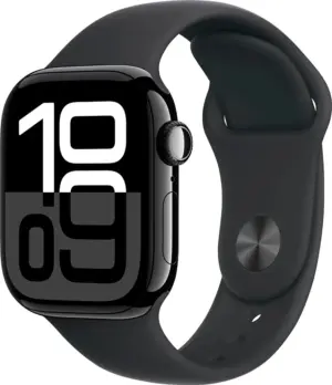 Apple Watch S10 (GPS+CELL) Caja Aluminio Jet Black 42mm Pulsera S/M Sport Band Black