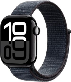 Apple Watch S10 (GPS+CELL) Caja Aluminio Jet Black 42mm Pulsera Sport Loop Ink MWX83LW