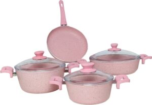 Juego de Cocina Cacerola La Francesa - 3007B Pink (7 Pzs)