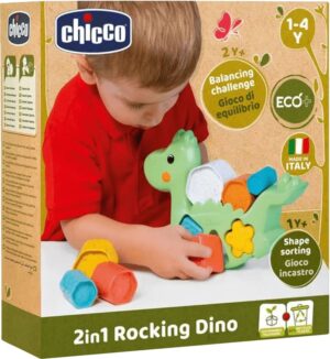 Sonajero Rocking Dino 2en1 Eco Chicco - 10499-10