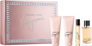 Kit Perfume Michael Kors Gorgeous EDP 100mL + 10mL + Shower Gel 100mL + Body Lotion 100mL