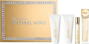 Kit Perfume Michael Kors Sexy Amber EDP 100mL + 10mL + Shower Gel - Body Lotion 100mL
