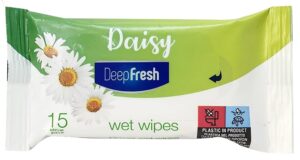 Toallita Desmaquillante Deep Fresh Daisy Wet Wipes (15 Unidades)