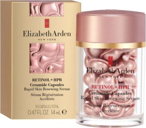 Suero Renovación Facial Elizabeth Arden Retinol + HPR Ceramida 14mL (30 Cápsula)