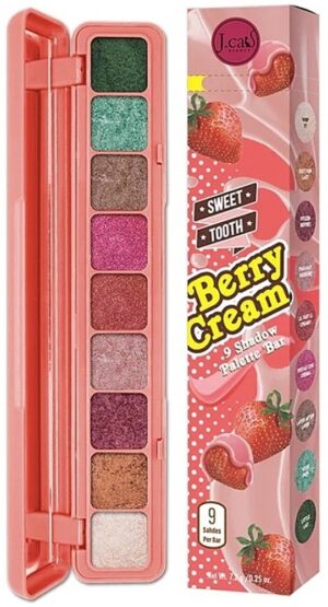 Paleta de Sombra J.Cat Beauty Berry Cream STB101 - 7.2g (9 Colores)