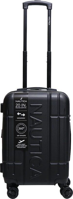 Maleta de Viaje Nautica 20" Expandable Rolling Carry-on NA22002-EX-20 - Black