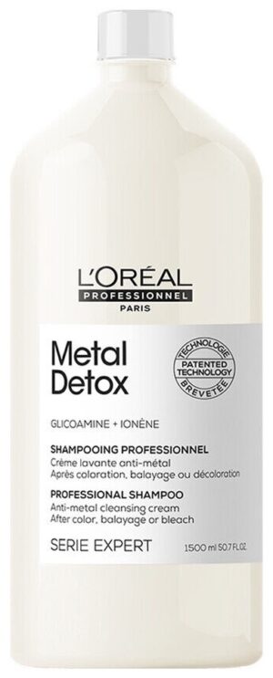 Champú L'Oréal Serie Expert Metal Detox Glicoamine + Ionene - 1.5L