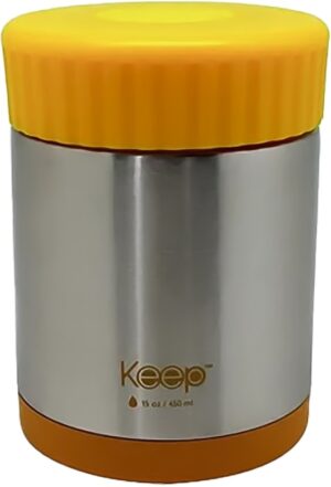 Botella Térmica Keep Comida 450mL - Amarillo