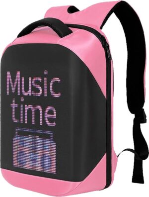 Mochila LED Biosled Loy-T3HD - Rosa/Negro