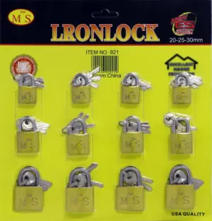 Kit candado LRONLOCK 921 (20-25-30mm) 12 unidades