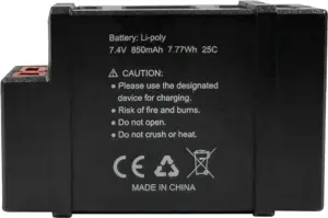 Bateria Li-poly 7.4V (850mAh) 7.77Wh 25C - 20208 para Automodelo