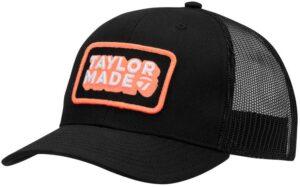 Kepi TaylorMade TM25 Ventura Retro Trucker Hat N3825218 - Black