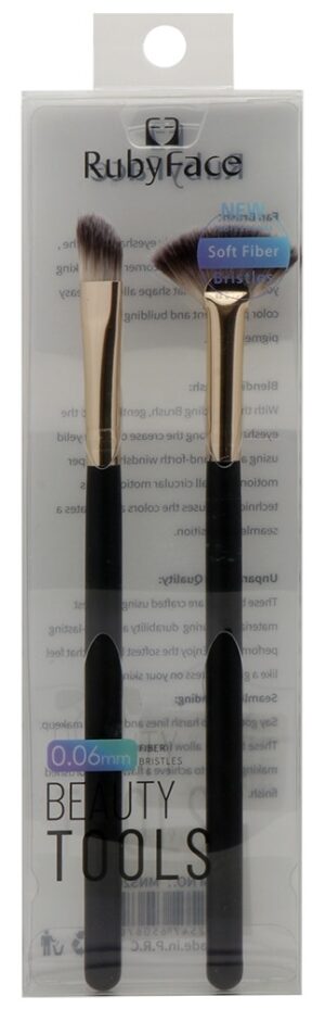 Kit Pincel Ruby Face Beauty Tools 0.06mm - Y41974 (2 Piezas)