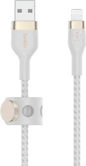 Cable Belkin Magnetic CAA010BT1MWH USB-A Para Lightning 1M - Blanco