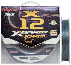 Hilo Multifilamento Sumax Scorpion Braid X12 0,28mm 60lb 300m