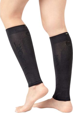 Media de Compresión para Pantorrilla Medivaric Sport - Negro (XL)