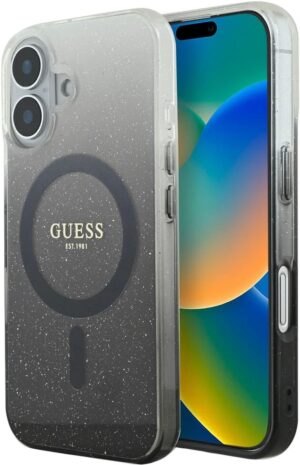Funda Guess para iPhone 16 GUHMP16SHGRCELK - Gradient Black