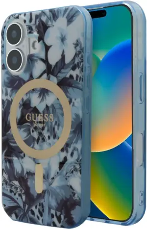 Funda Guess para iPhone 16 GUHMP16SHJFCWB - Blue