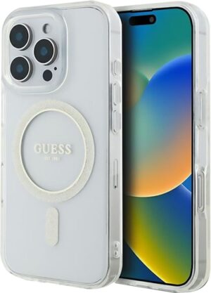 Funda Guess para iPhone 16 Pro Max GUHMP16XHFGERET - Transparent