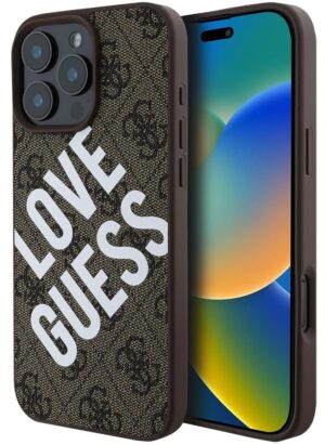 Funda Guess para iPhone 16 Pro GUHMP16LP4PLGWW - Brown