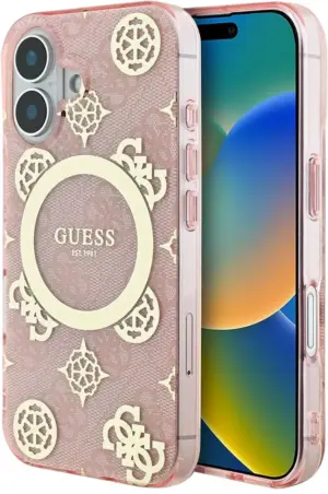 Funda Guess para iPhone 16 GUHMP16SH4PYEEP - Pink