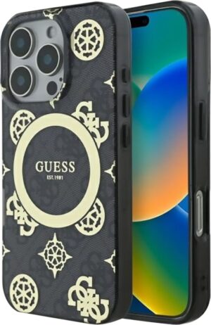 Funda Guess para iPhone 16 Pro GUHMP16LH4PYEEK - Black Golden